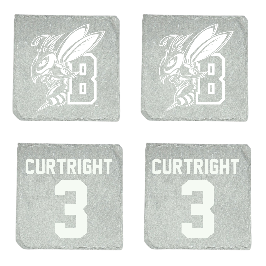 Montana State University Billings Soccer Stone Coaster (4 Pack)  - #3 Ava Curtright