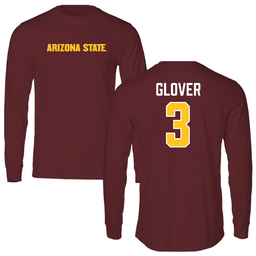 Arizona State University Volleyball Maroon Long Sleeve - #3 Noemie Glover