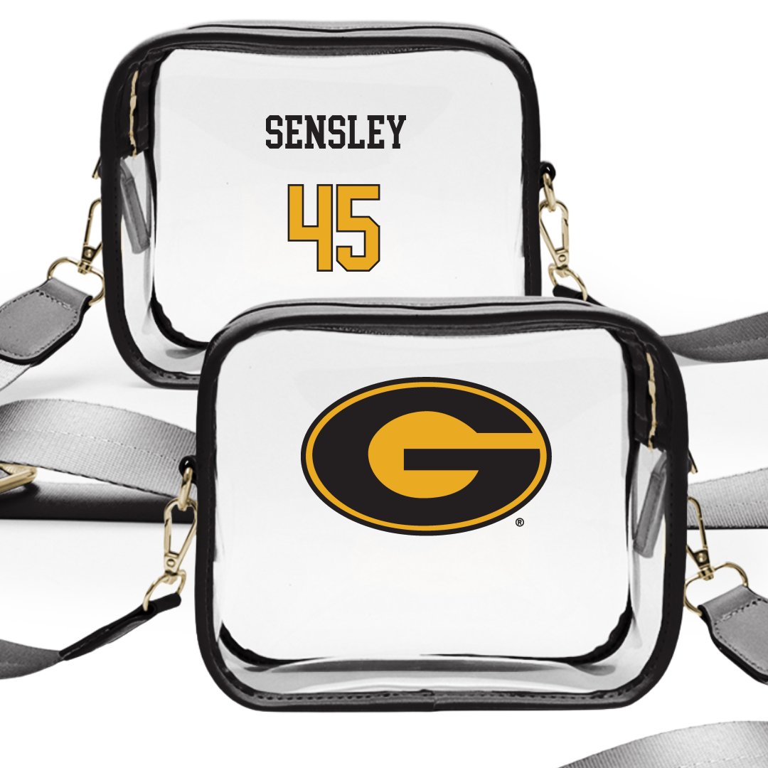 Grambling State University Baseball Black Clear Stadium Bag - #45 Spencer Sensley