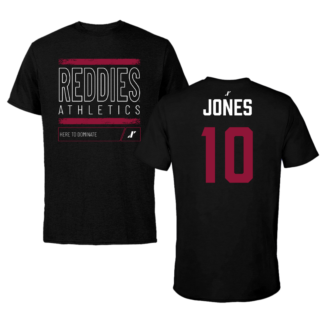 Henderson State University Softball Black Dominate Tee - #10 Mazzi Jones