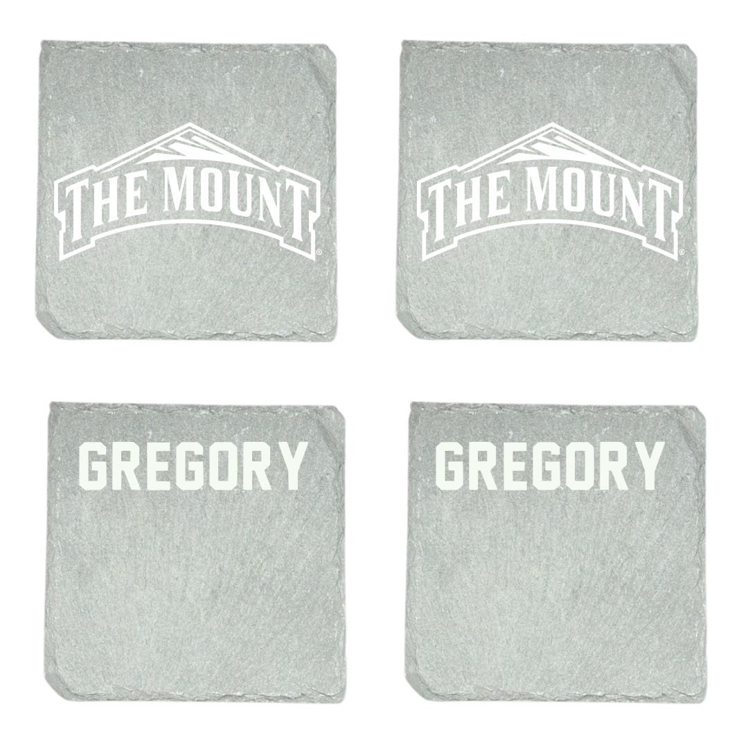 Mount St. Mary's University Flag Football (W) Stone Coaster (4 Pack)  - Morgan Gregory