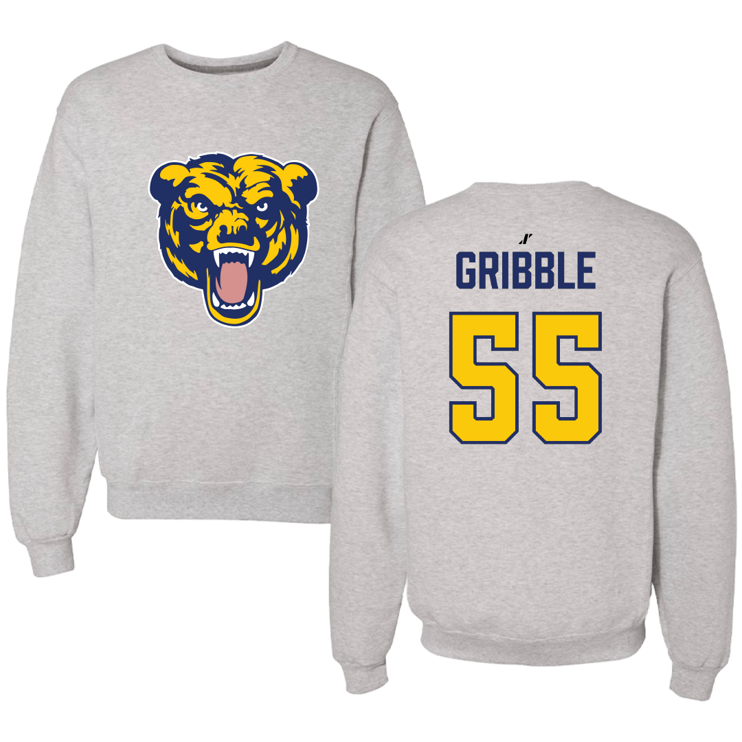 Carolina University Baseball Light Gray Crewneck - #55 Cameron Gribble