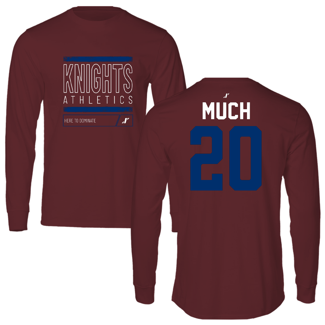 Fairleigh Dickinson University-Metropolitan Campus Volleyball Maroon Dominate Performance Long Sleeve - #20 Jessica Much