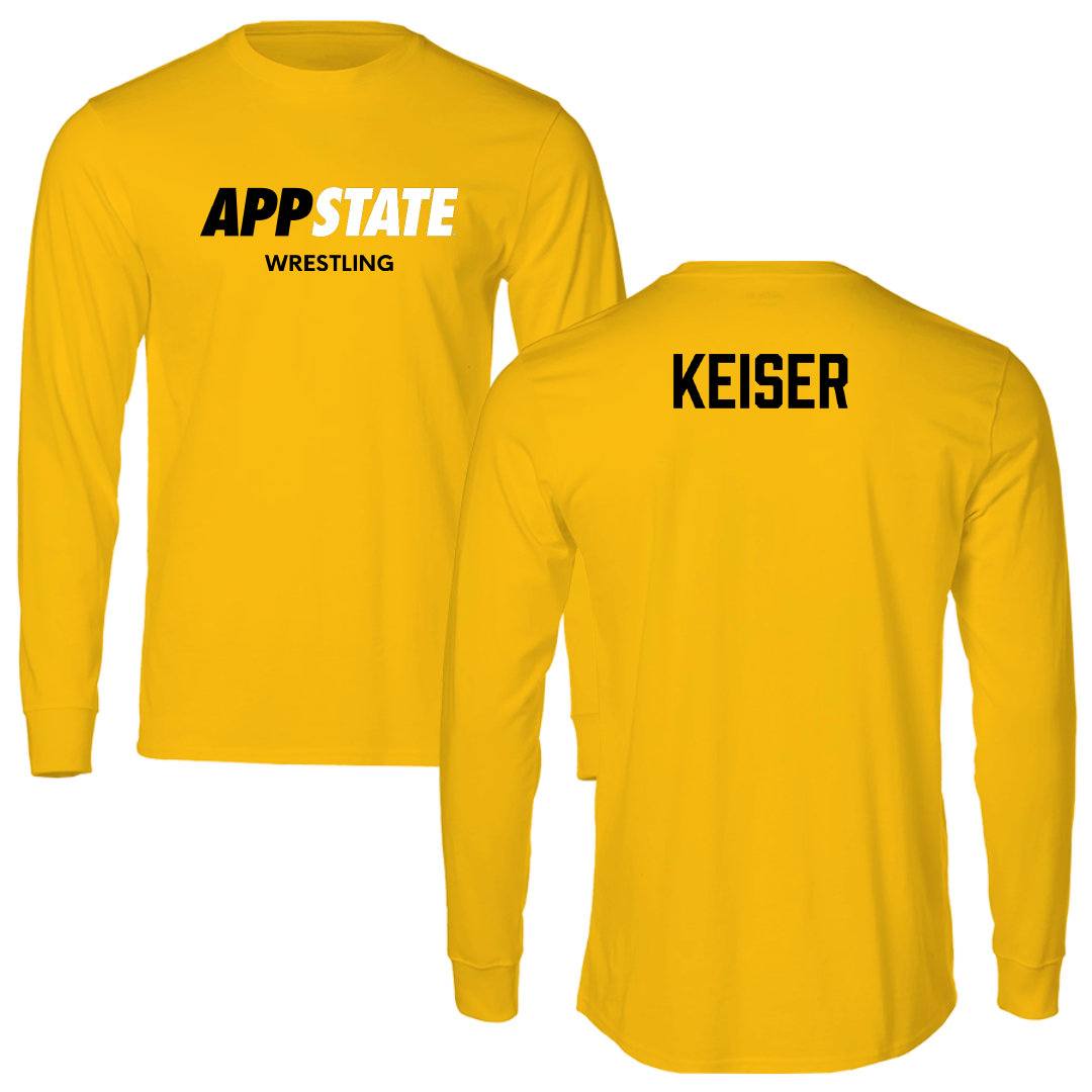 Appalachian State University Wrestling (M) Gold Long Sleeve - Kaden Keiser
