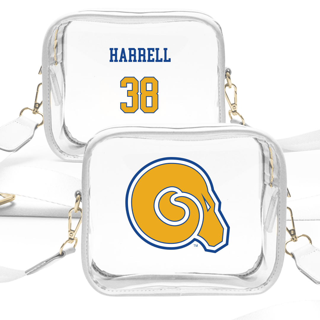 Albany State University Football White Clear Stadium Bag - #38 Devin Harrell