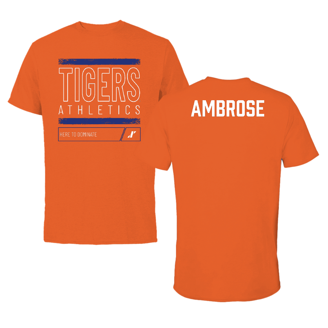 Savannah State University Baseball Orange Dominate Performance Tee - Sean Ambrose