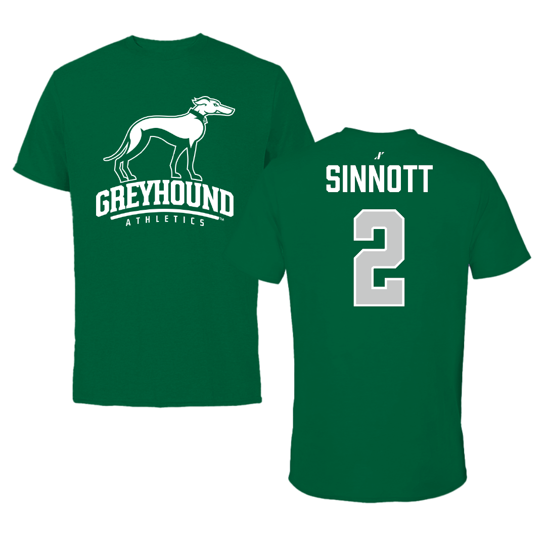 Eastern New Mexico University Soccer Green Performance Tee - #2 Sloane Sinnott
