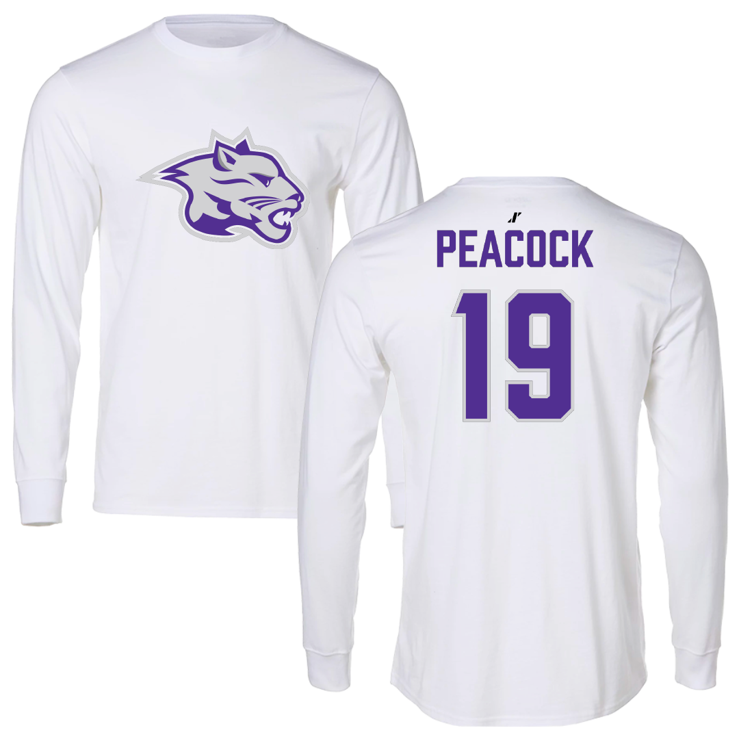 Young Harris College Lacrosse White Long Sleeve - #19 Braxton Peacock