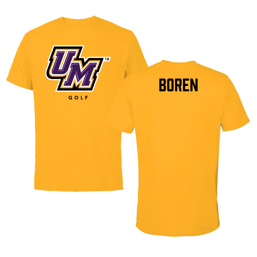 University of Montevallo Golf Gold Performance Tee - Russell Boren