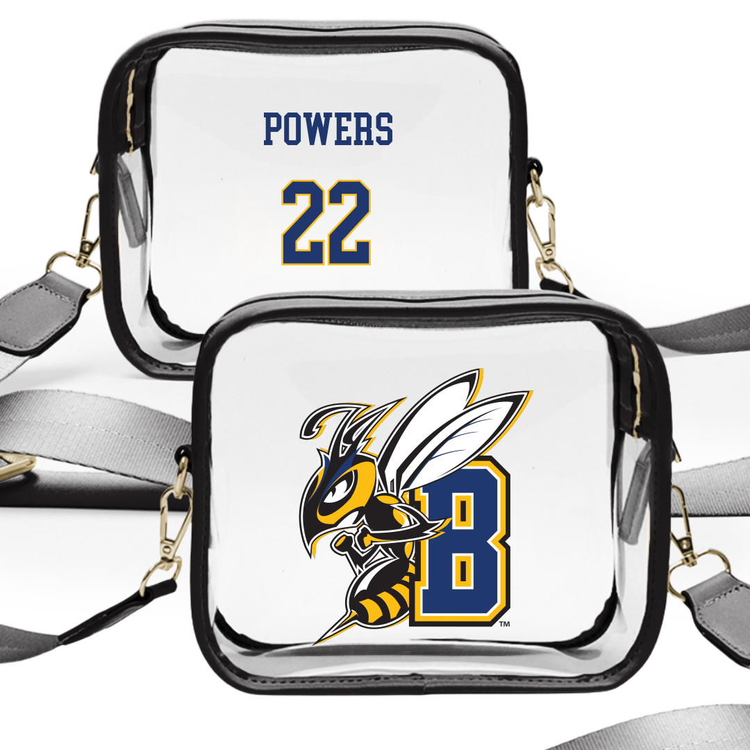 Montana State University Billings Soccer (W) Black Clear Stadium Bag - #22 Briel Powers