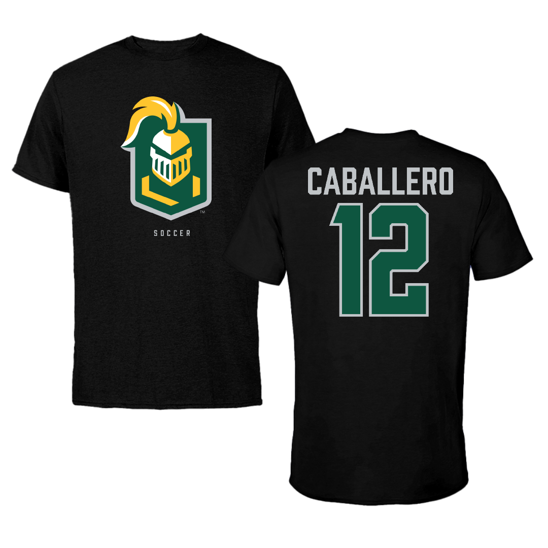 New Jersey City University Soccer Black Performance Tee - #12 Jonathan Caballero