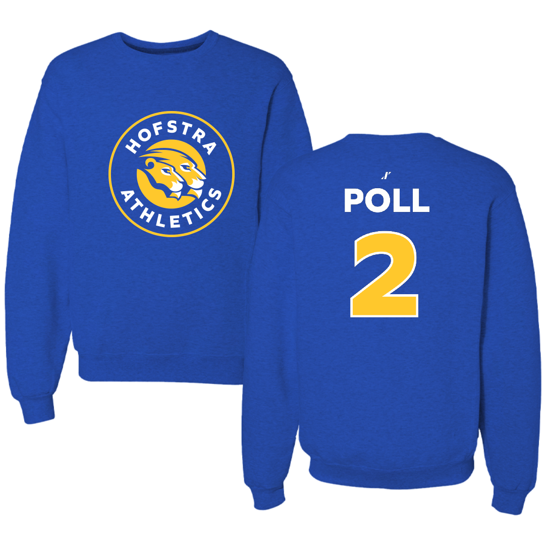 Hofstra University Lacrosse (W) Blue Crewneck - #2 Jordyn Poll