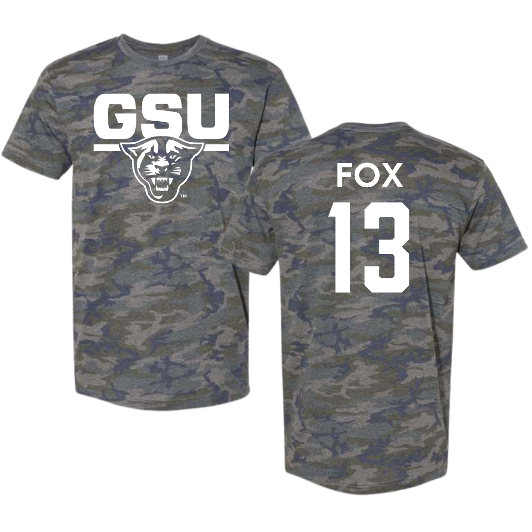 Georgia State University Volleyball (W) Vintage Camo Tee - #13 Nyah Fox