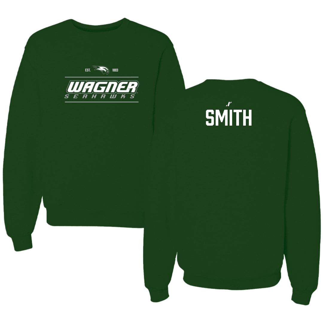 Wagner College TF and XC Forest Green General Crewneck - Nnamdi Smith