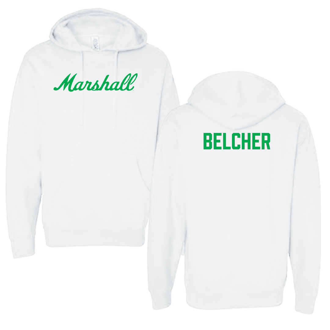 Marshall University TF and XC White Hoodie - Anthony Belcher