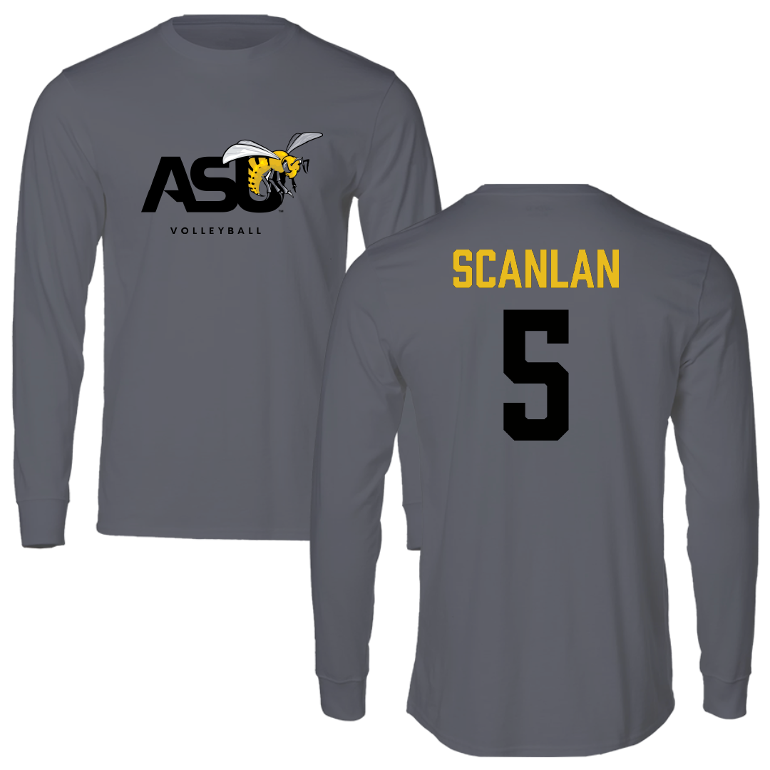 Alabama State University Volleyball Dark Gray Long Sleeve - #5 Sierra Scanlan
