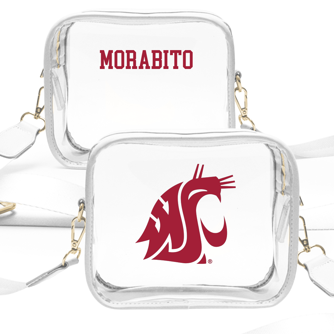 Washington State University Swimming & Diving White Clear Stadium Bag - Mychal Morabito