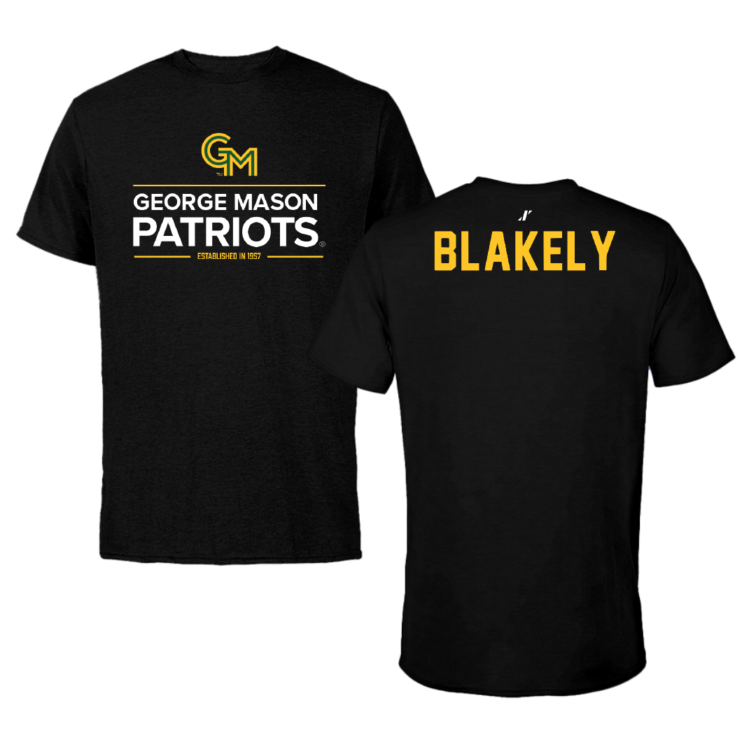 George Mason University Rowing Black General Performance Tee - Monika Blakely