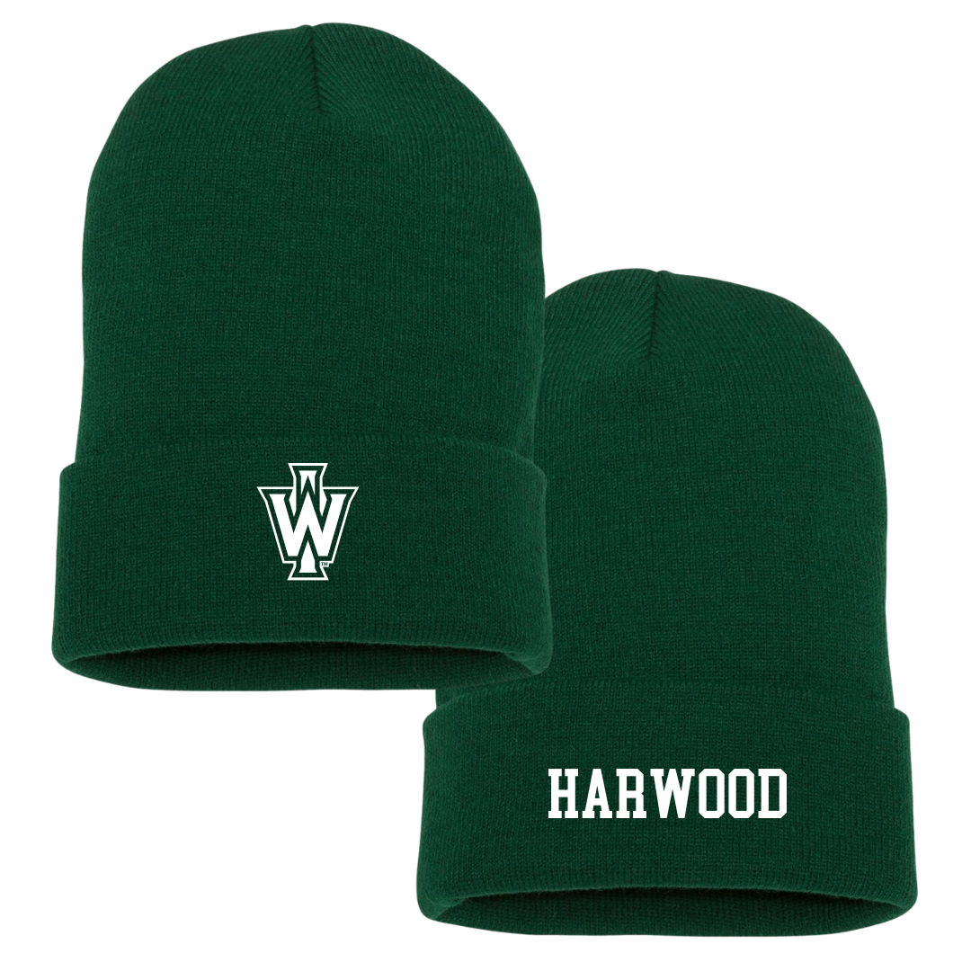 Illinois Wesleyan University Soccer (M) University Green Beanie - #3 Jonny Harwood