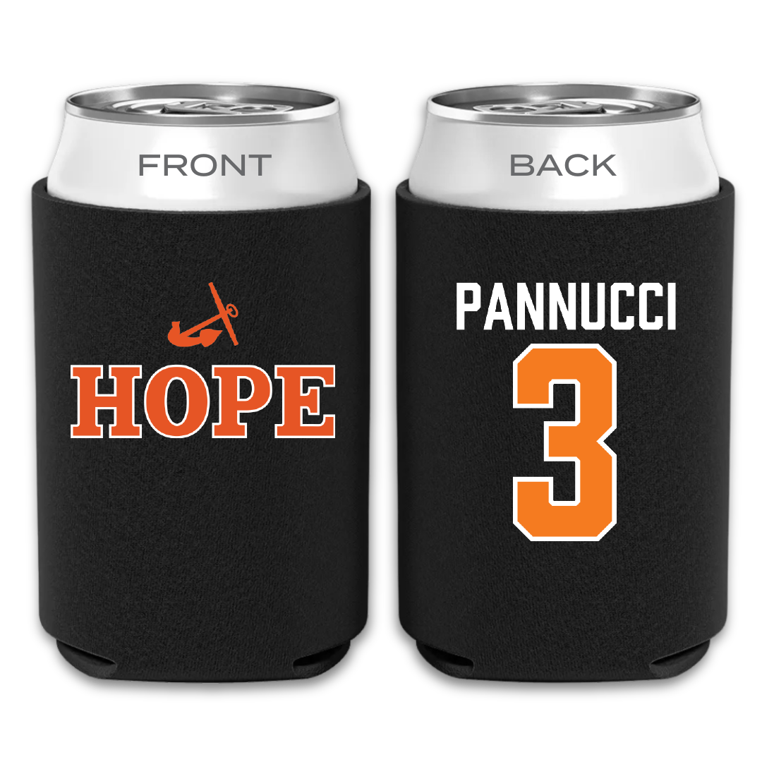 Hope College Volleyball Black Can Cooler - #3 Natalie Pannucci
