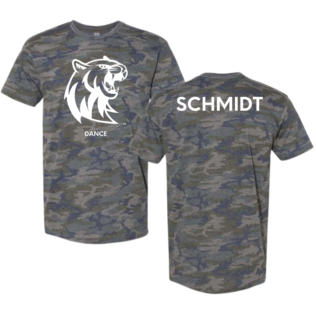 Rogers State University Dance Vintage Camo Tee - Sophie Schmidt