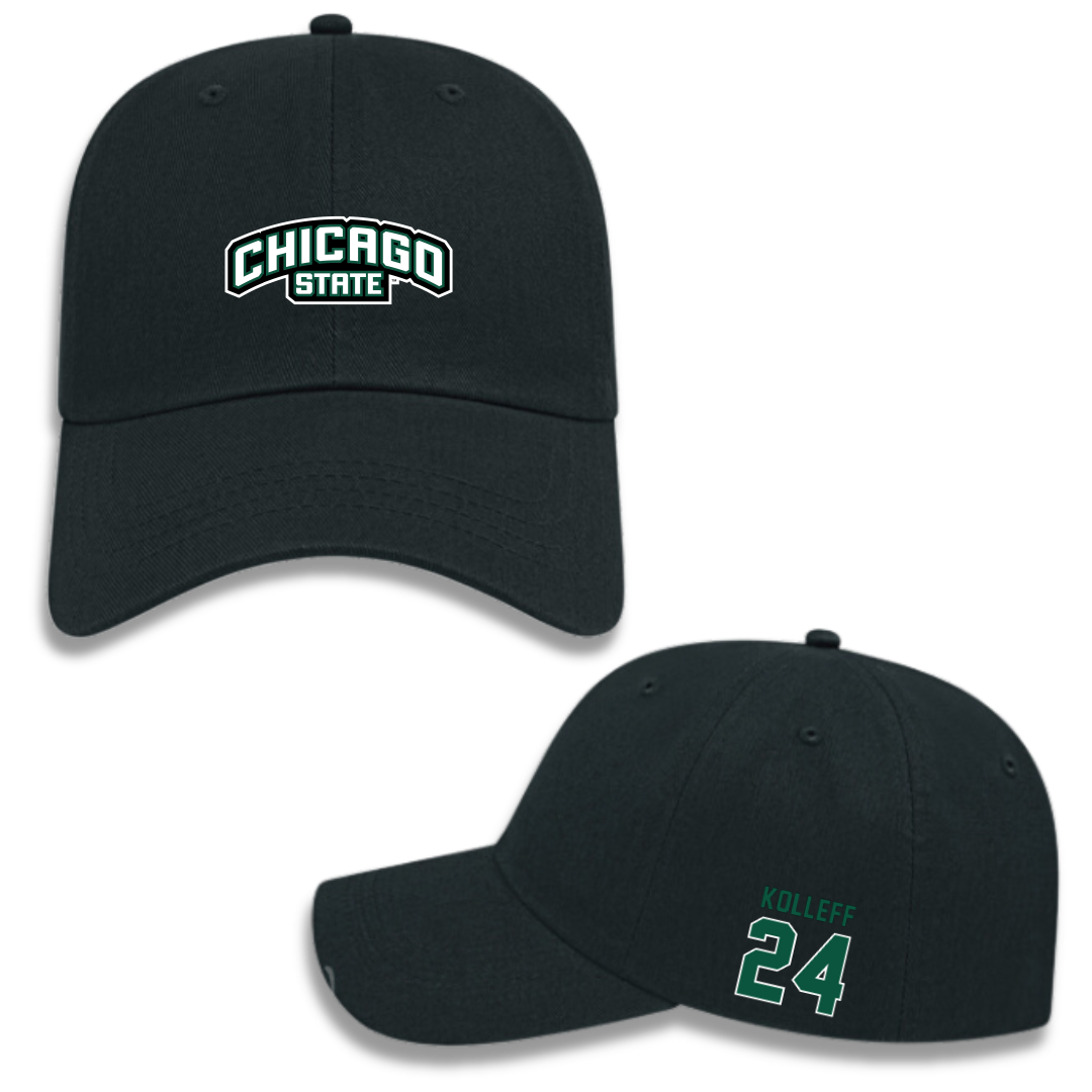 Chicago State University Soccer (W) Black Hat - #24 Ameerah Kolleff