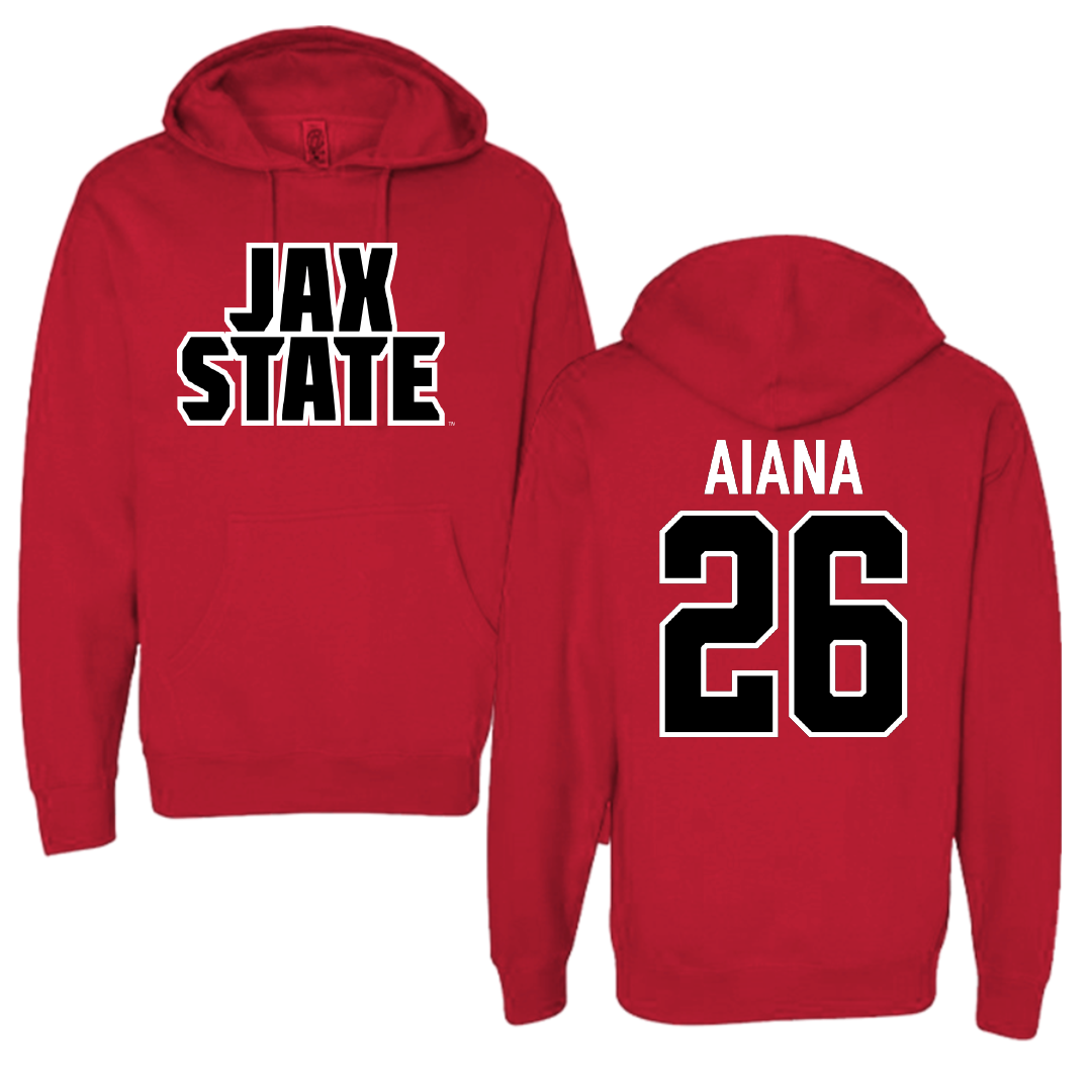 Jacksonville State University Volleyball Red Hoodie - #26 Hana Aiana