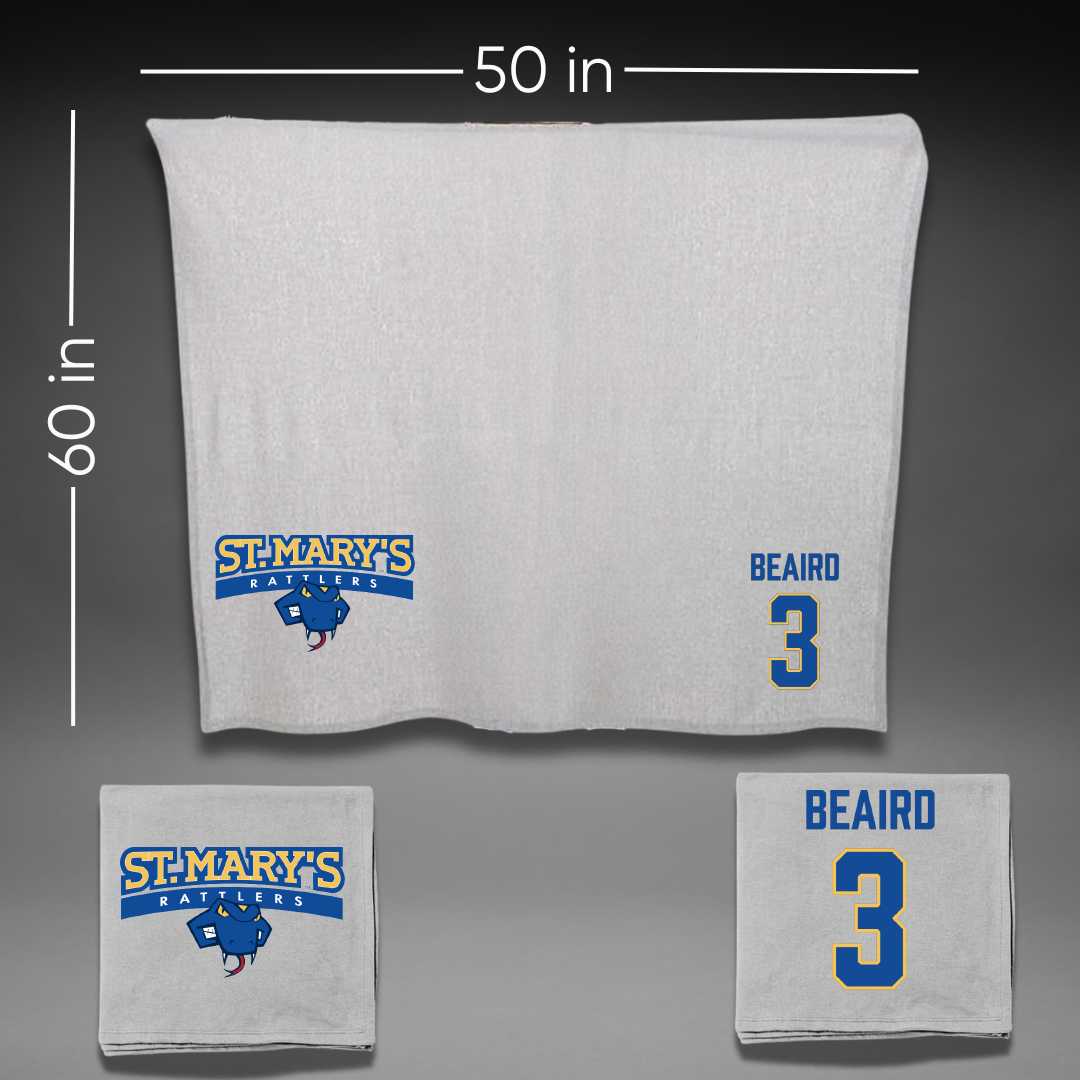 St. Mary's University (Texas) Baseball Gray Blanket - #3 Ashton Beaird