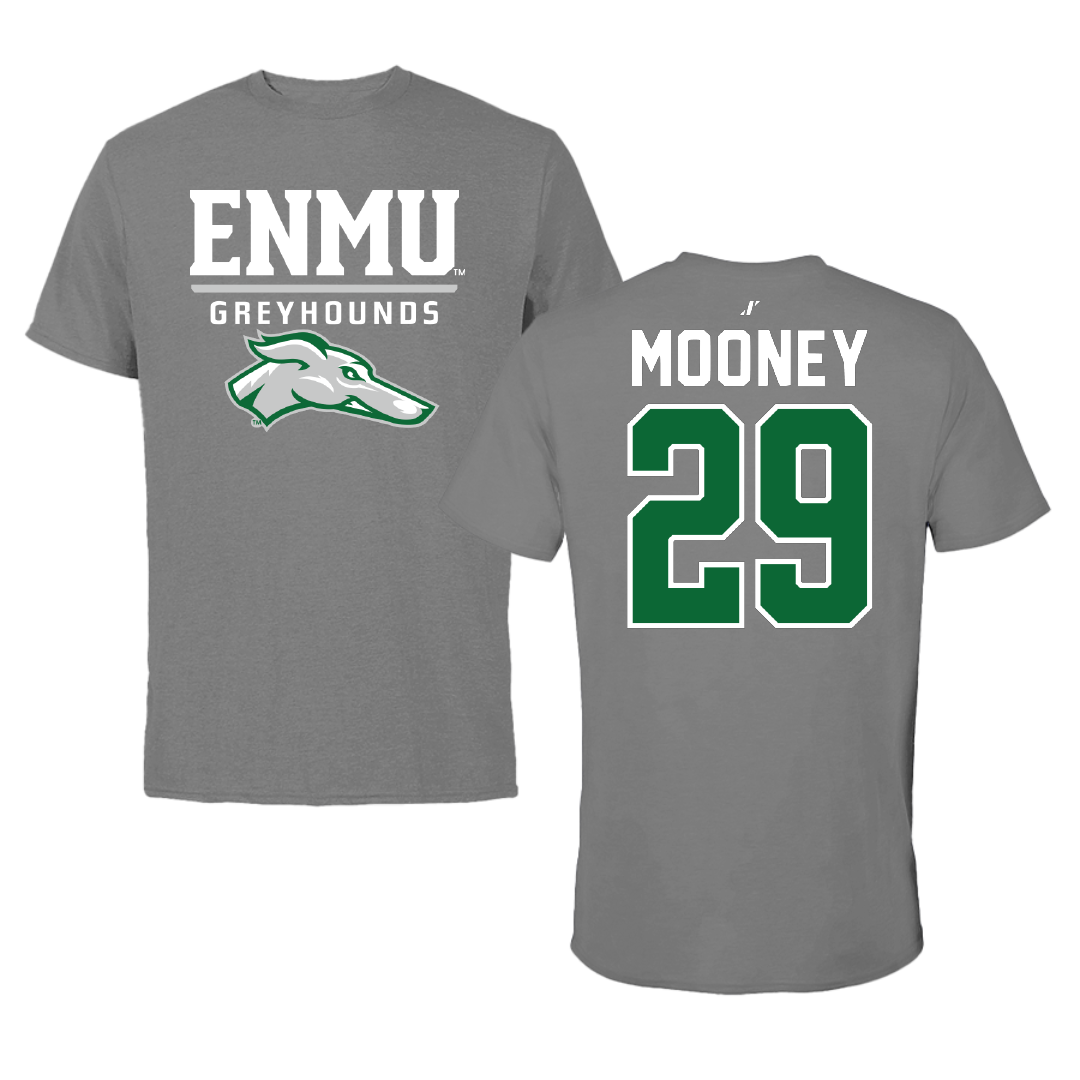 Eastern New Mexico University Baseball Dark Gray Tee - #29 Nick Mooney