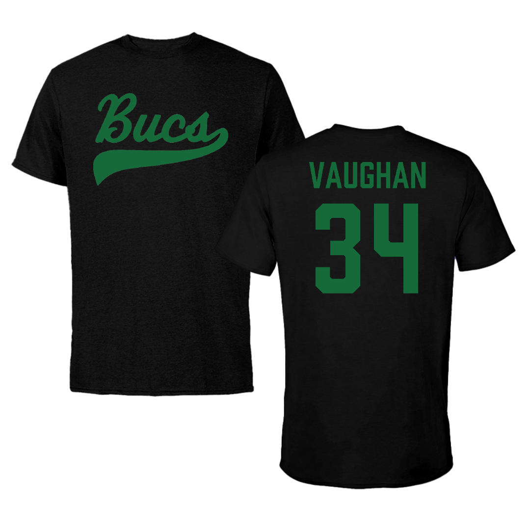 Shelton State Community College Baseball Black Performance Tee - #34 Sam Vaughan