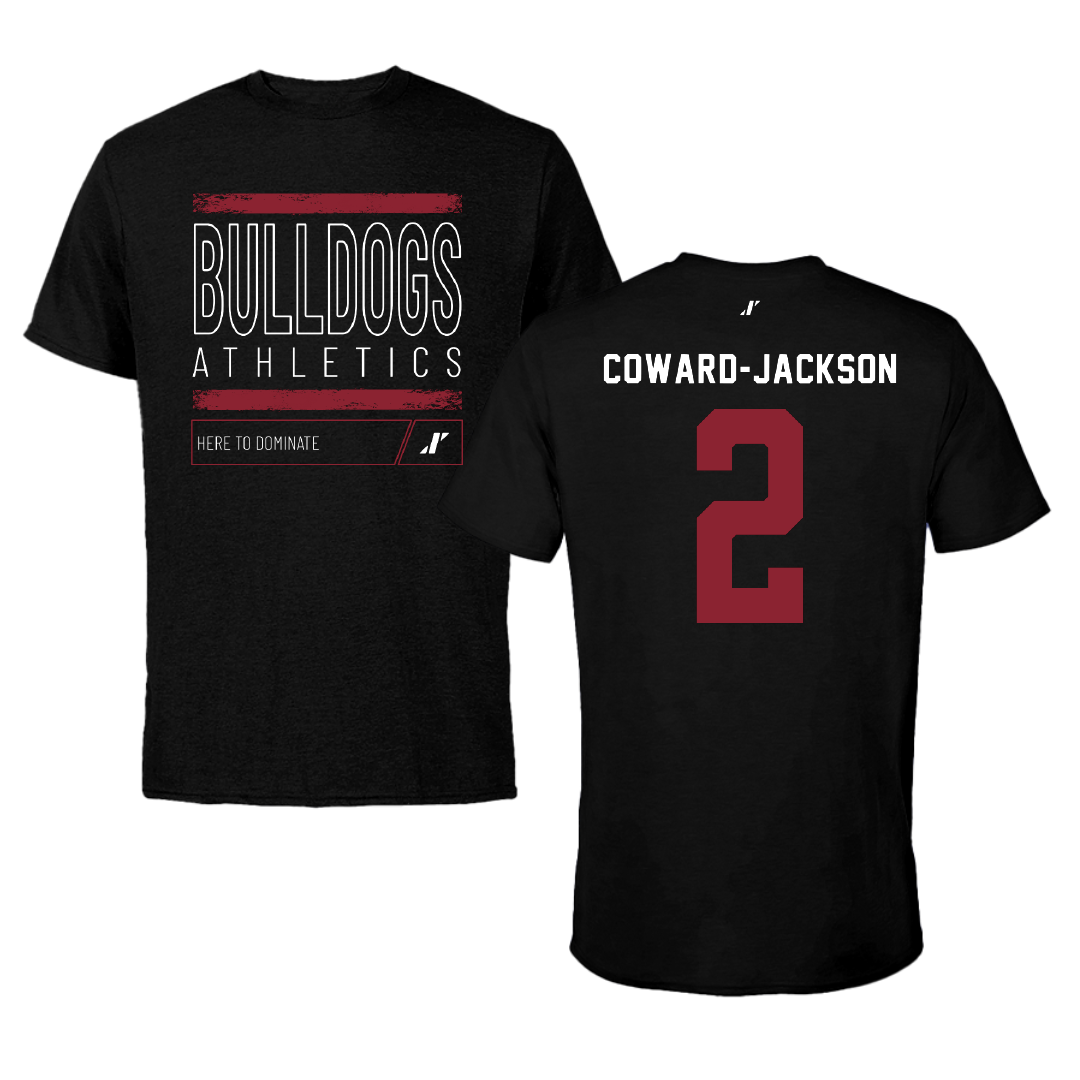 Dean College Volleyball Black Dominate Performance Tee - #2 Nunu Coward-Jackson