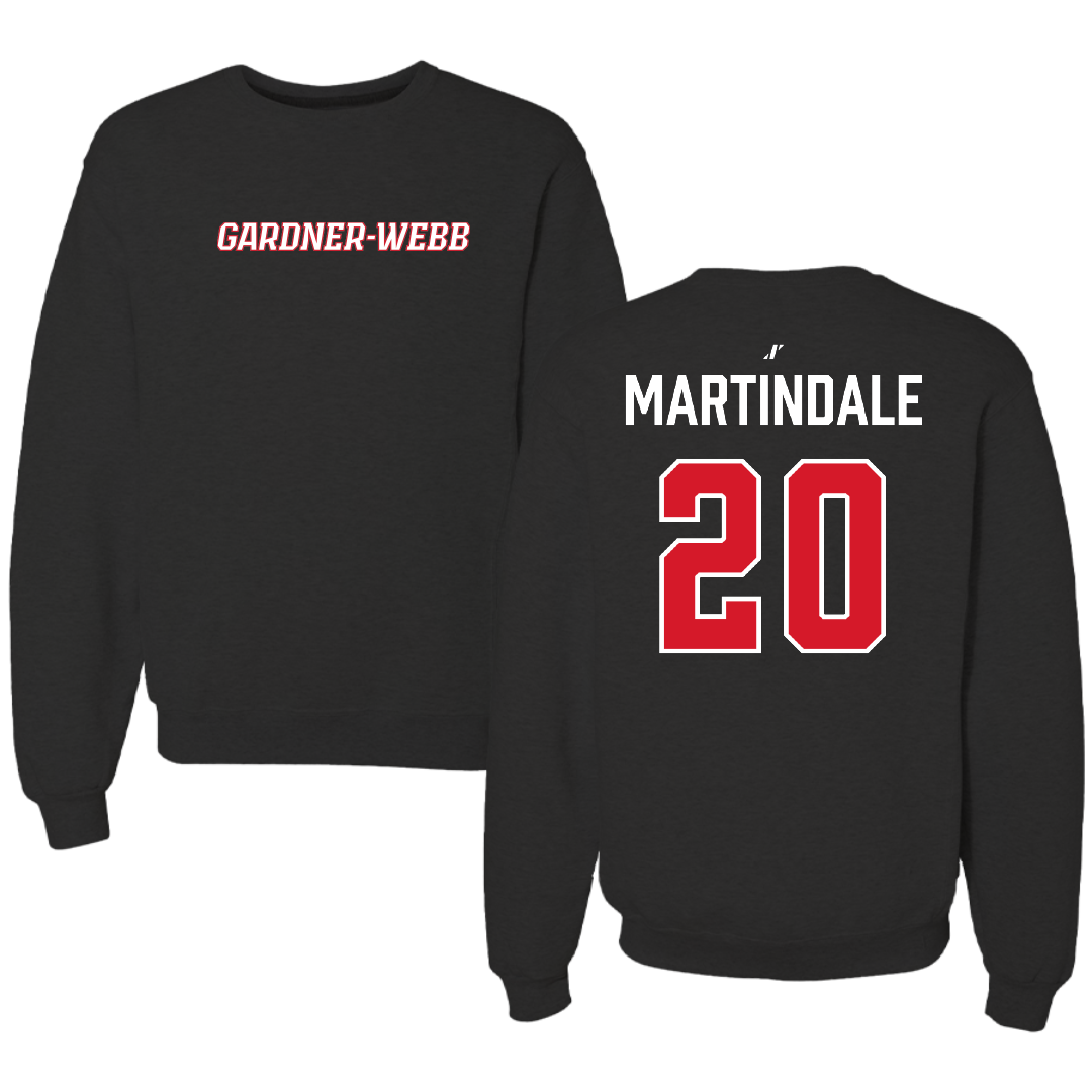 Gardner-Webb University Lacrosse (W) Black Crewneck - #20 Holly Martindale