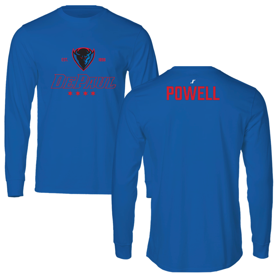 DePaul University Golf (W) Blue General Performance Long Sleeve - Brianna Powell