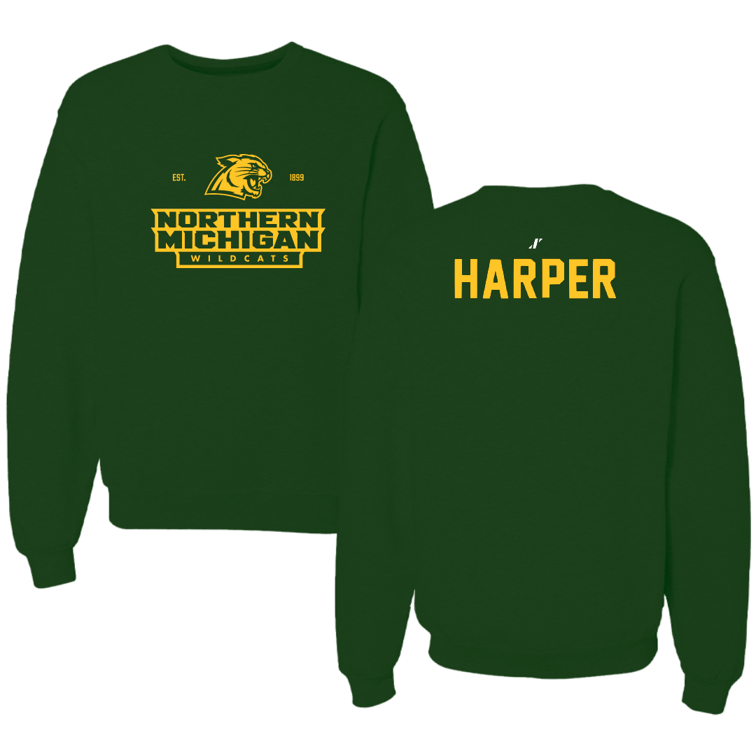 Northern Michigan University TF and XC Forest Green General Crewneck - Beverly Harper