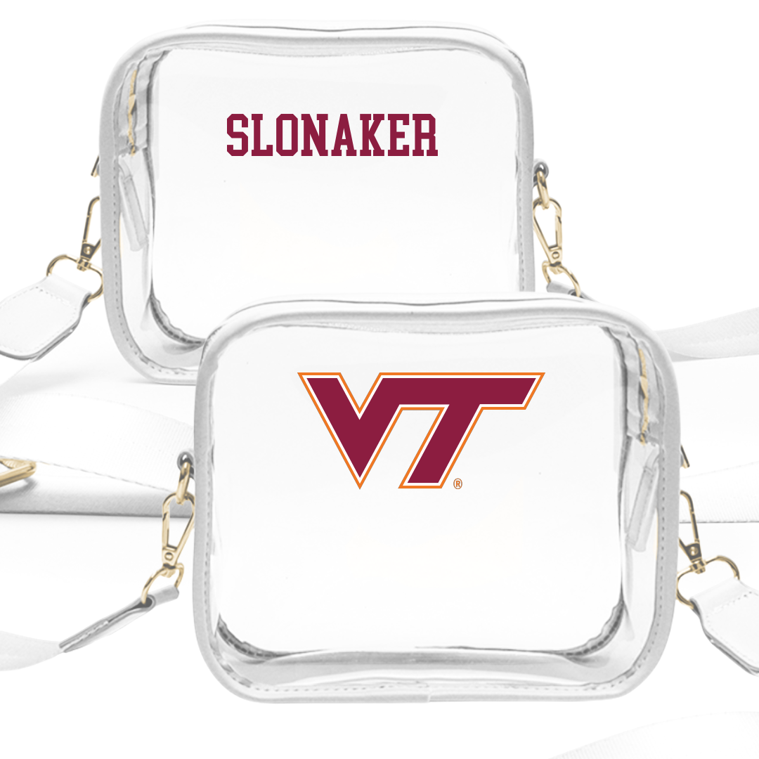Virginia Tech Golf (M) White Clear Stadium Bag - Ryan Slonaker