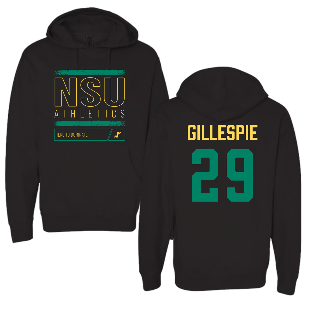 Norfolk State University Baseball Black Dominate Hoodie - #29 Hunter Gillespie