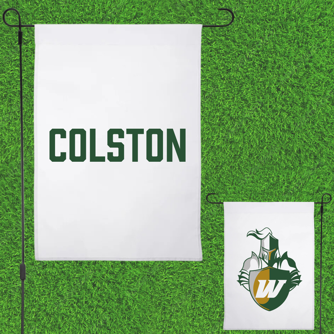 Webber International University Bowling White Garden Flag - Jayvion Colston