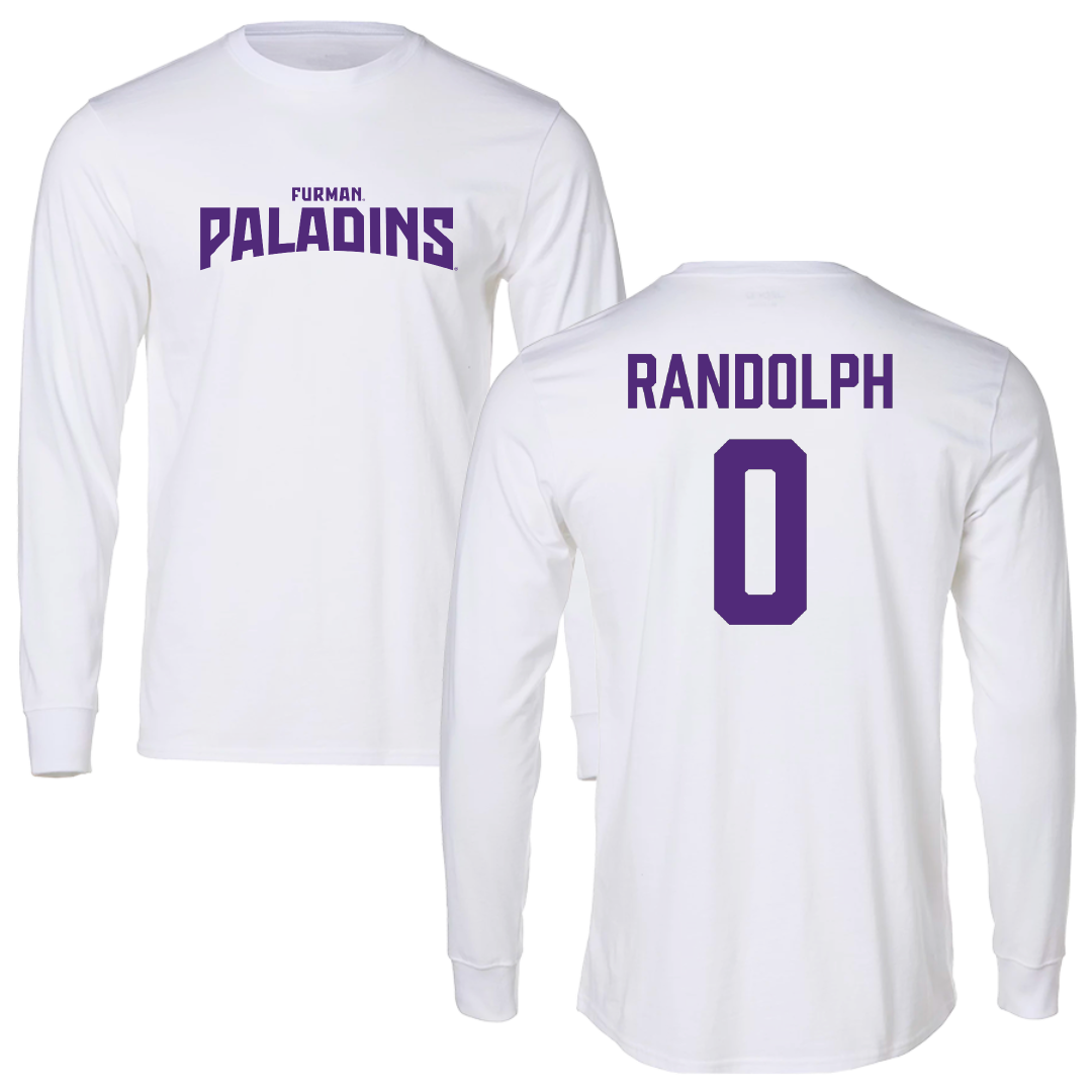 Furman University Lacrosse (W) White Classic Long Sleeve - #0 Blaine Randolph