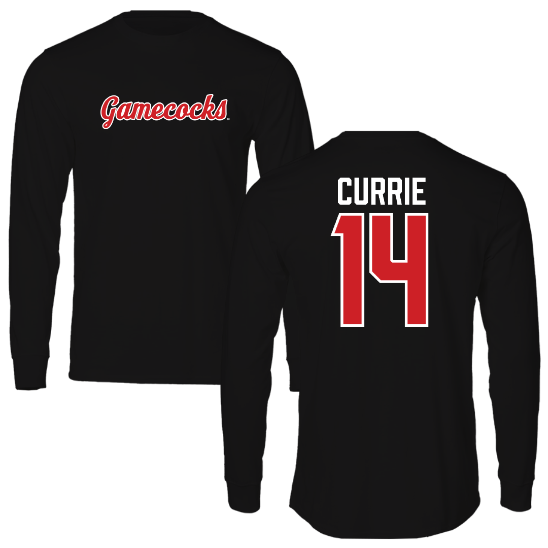 Jacksonville State University Softball Black Performance Long Sleeve - #14 Sarah Currie