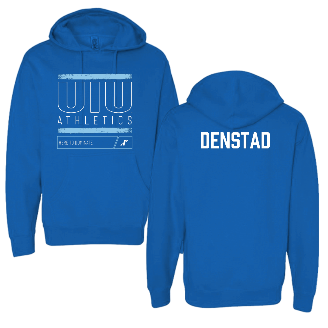 Upper Iowa University Wrestling (M) Blue Dominate Hoodie - Owen Denstad