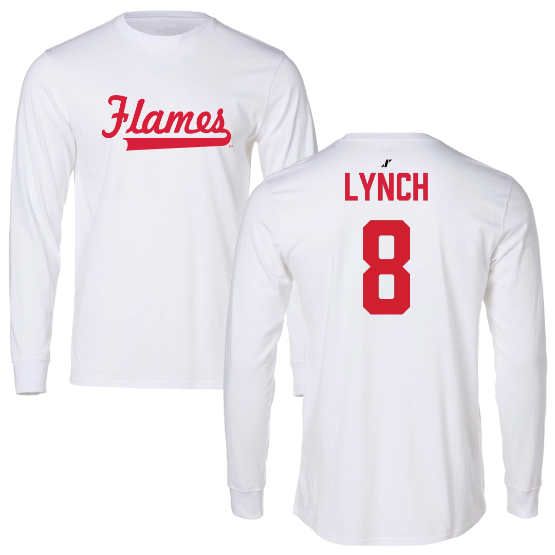 UIC Softball White Long Sleeve - #8 Giovanna Lynch
