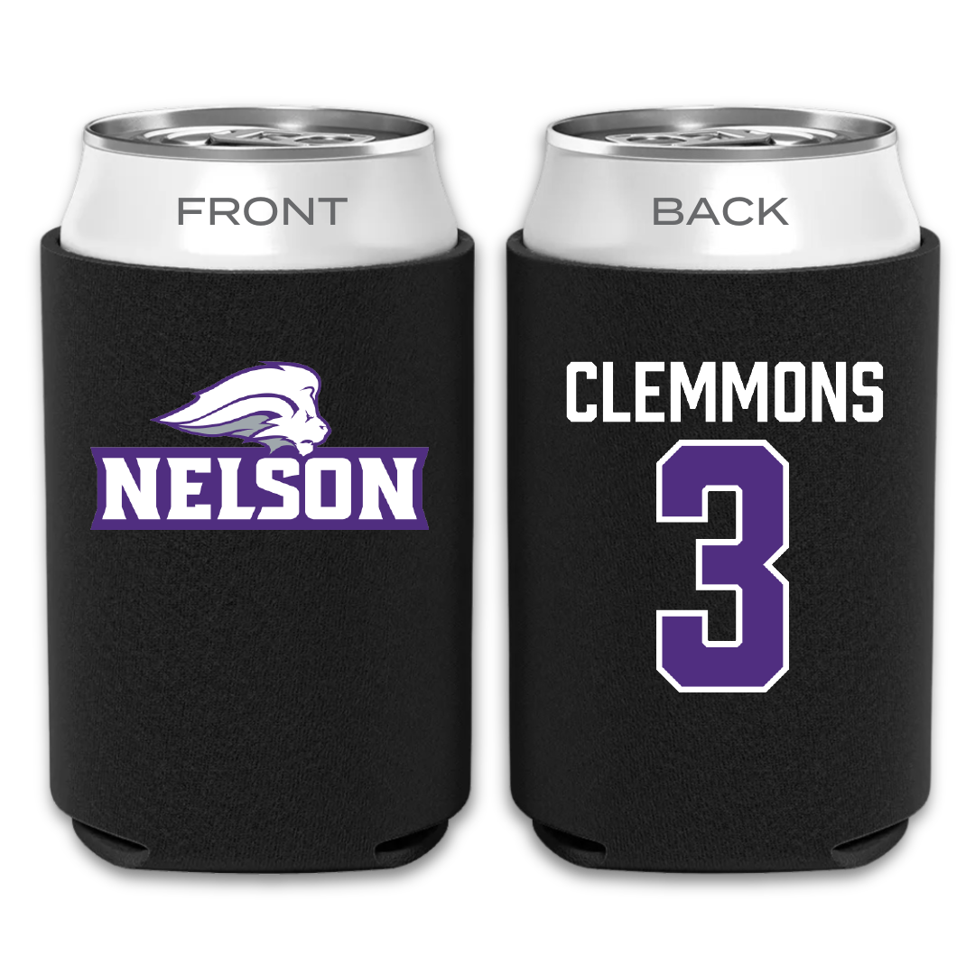 Nelson University Basketball Black Can Cooler - #3 Wendy Clemmons