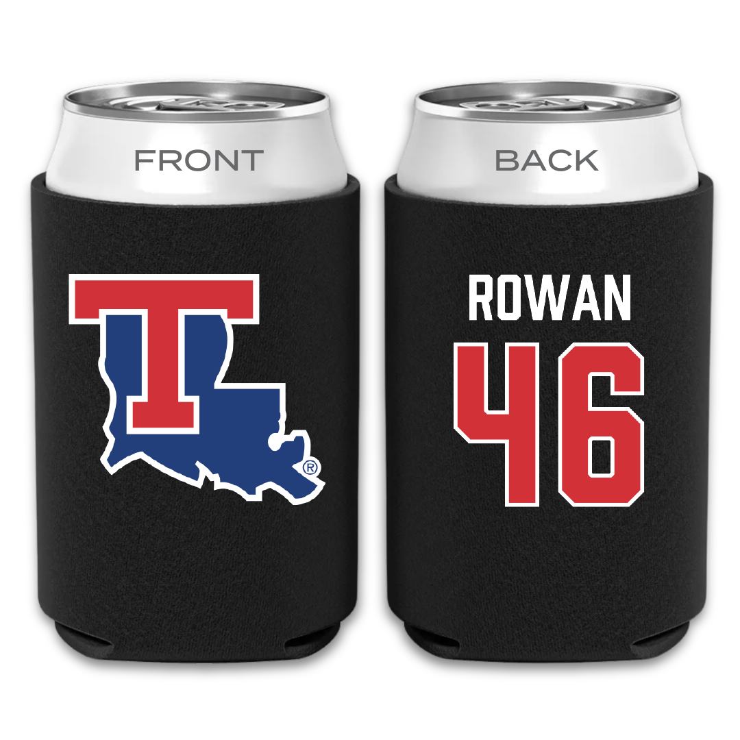 Louisiana Tech University Baseball Black Can Cooler - #46 Hudson Rowan