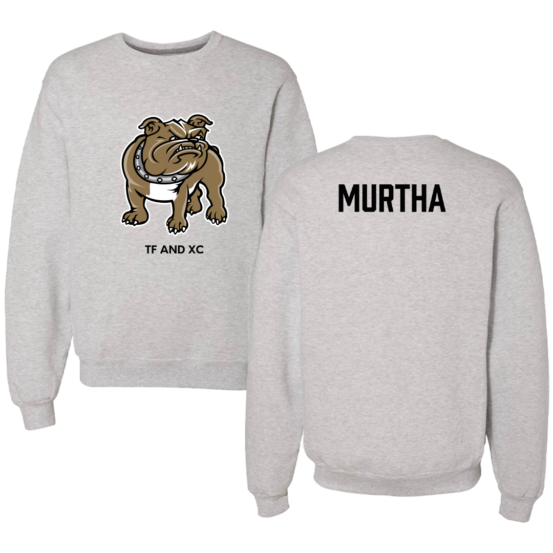 Bryant University TF and XC Light Gray Crewneck - Mitchell Murtha