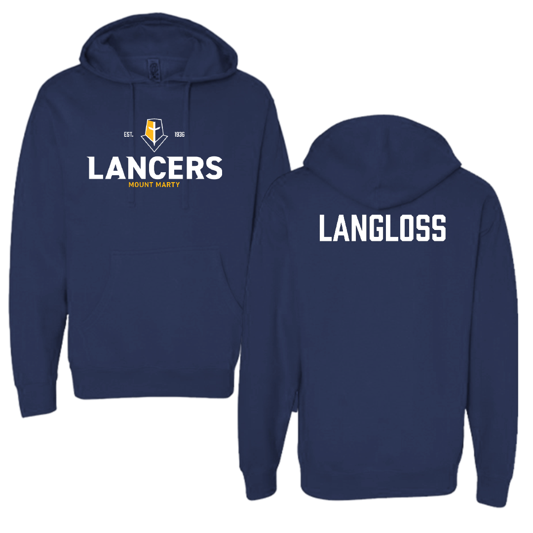 Mount Marty University TF and XC Navy General Hoodie - Levi Langloss