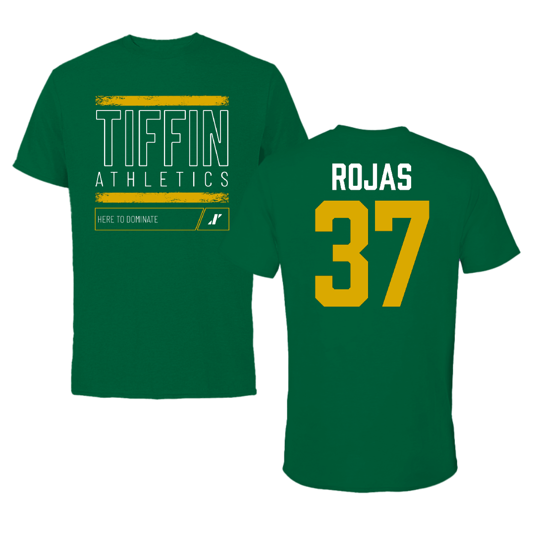 Tiffin University Soccer Green Dominate Tee - #37 Alejandro Rojas