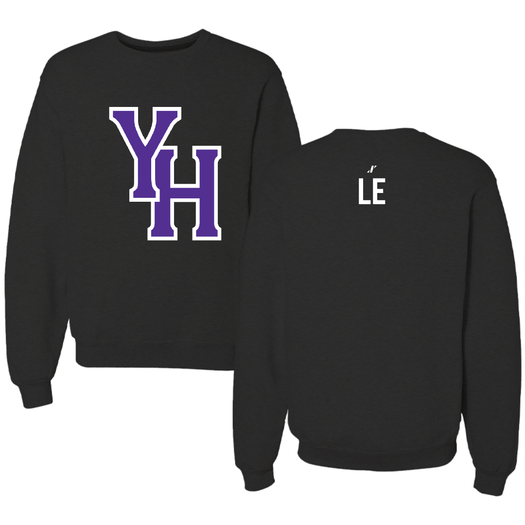 Young Harris College TF and XC Black Crewneck - Christopher Le