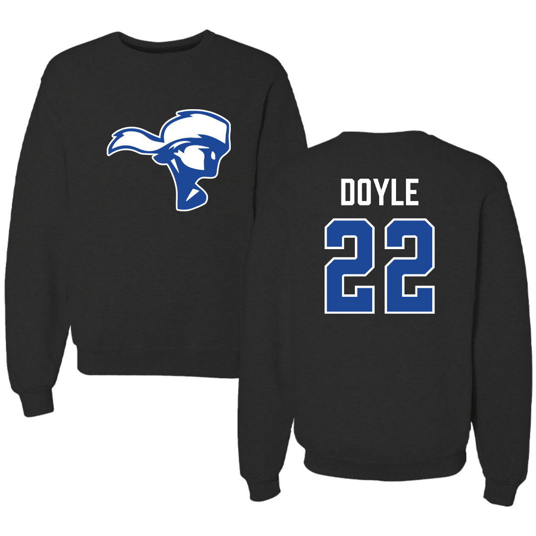 Spartanburg Methodist College Baseball Black Crewneck - #22 Hunter Doyle