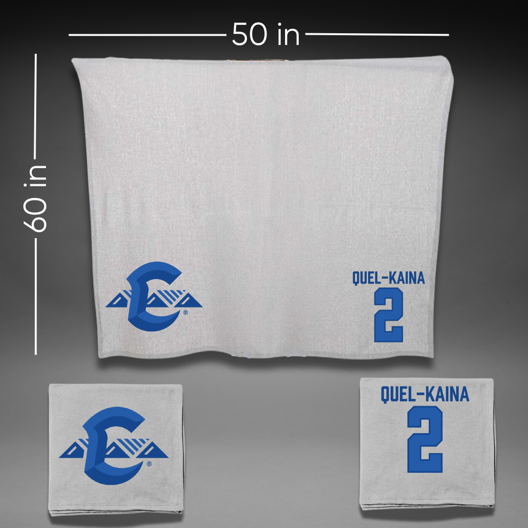 Chaminade University Softball Gray Blanket - #2 Liliyah-Joy Quel-Kaina
