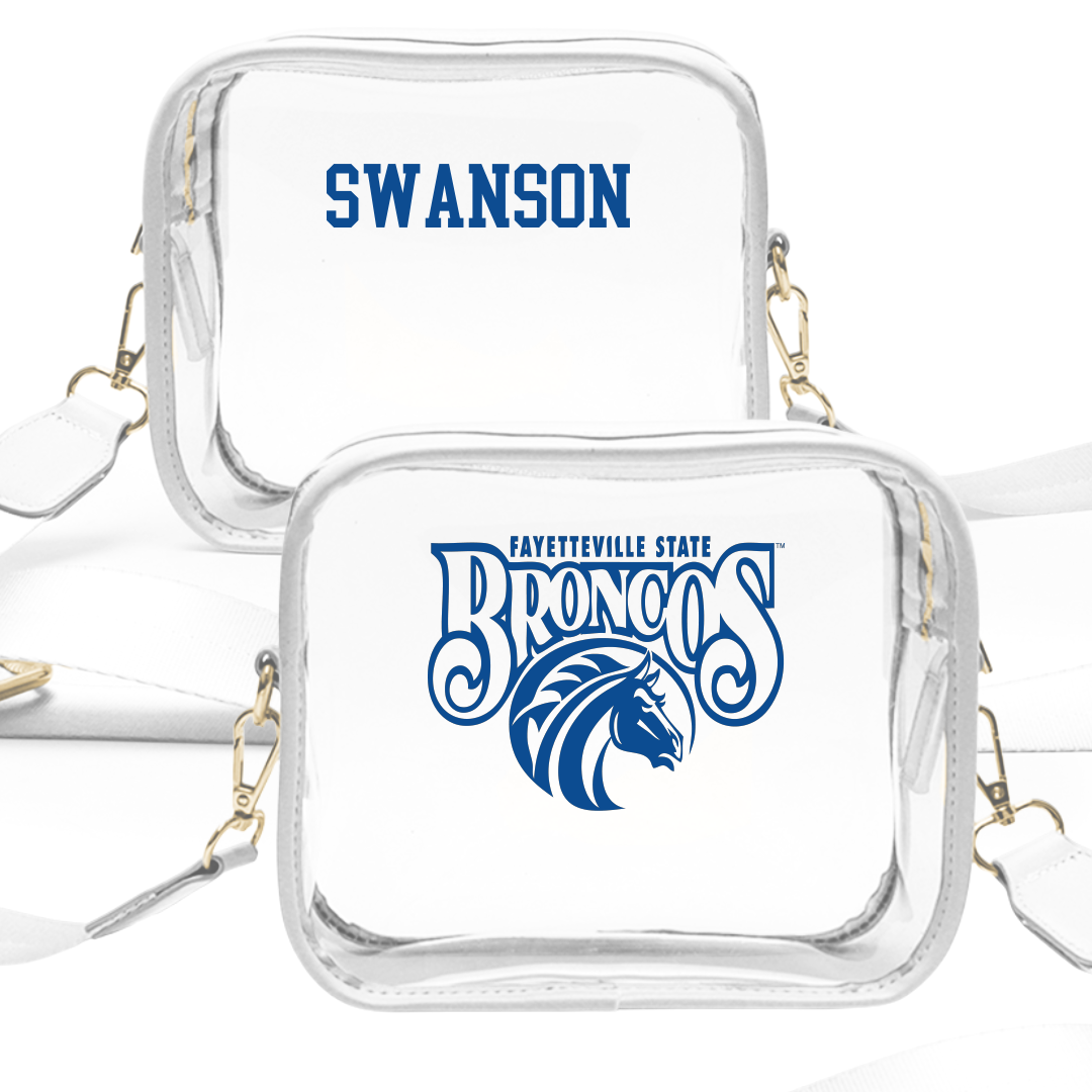 Fayetteville State University Cheer White Clear Stadium Bag - Jayla Swanson